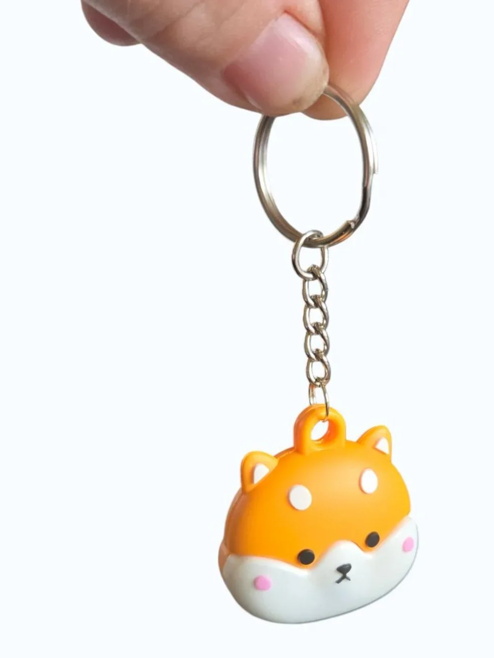 AirTag Keychain Shiba Inu Silicone Protective Dog Case
